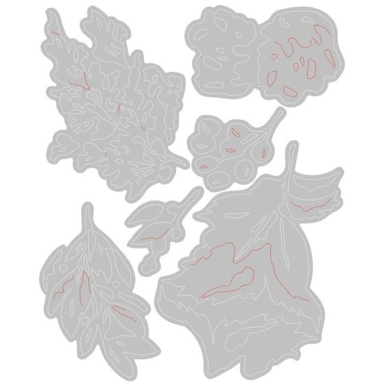 Sizzix Sizzix Thinlits Die Set Tim Holtz Holiday Brushstroke #2 6 Dies