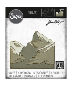 Sizzix Thinlits Die Set Tim Holtz Mountain Top 6 Dies