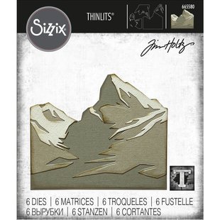 Sizzix Thinlits Die Set Tim Holtz Mountain Top 6 Dies