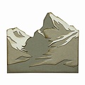 Sizzix Sizzix Thinlits Die Set Tim Holtz Mountain Top 6 Dies