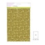 CraftEmotions Craftemotions glitterpapier niet zelfklevend 5 vel A4 120gr goud