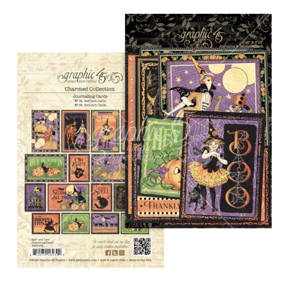 Graphic45 Graphic45 Charmed Journaling Cards 32 Pieces