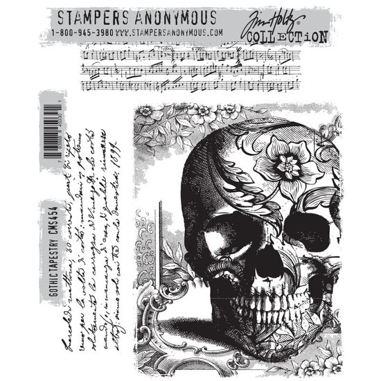 Tim Holtz Tim Holtz Cling Stamp Gothic Tapestry
