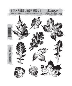 Tim Holtz Cling Stamp Leaf Prints 2