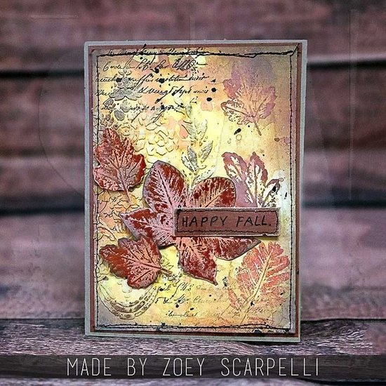 Tim Holtz Tim Holtz Cling Stamp Leaf Prints 2