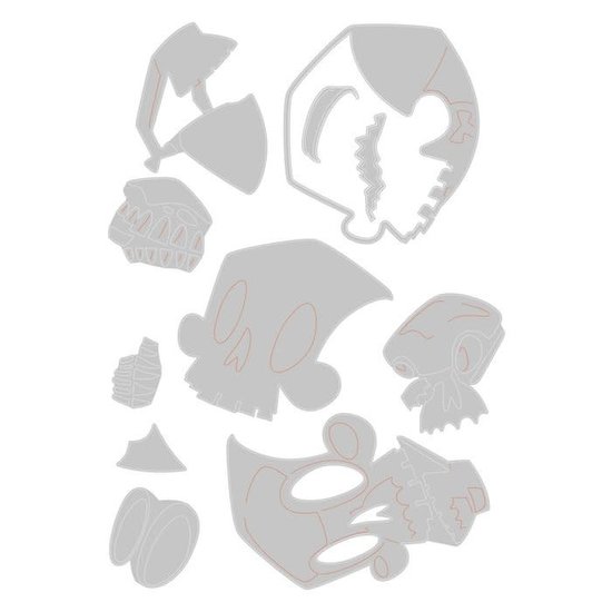 Sizzix Sizzix Thinlits Die Set Tim Holtz Skelly Colorize 10 Dies