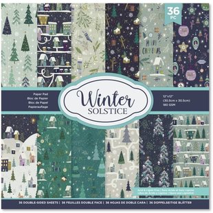 Crafter's Companion Paper Pad Christmas 30x30cm. Winter Solstice