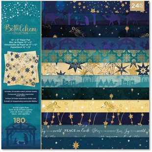 Crafter's Companion Paper Pad Christmas 30x30cm. Bethlehem