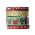Graine Creative Washi Masking Tape 4st Kerst