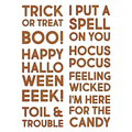 Tim Holtz Sizzix Tim Holtz Thinlits Die Set Bold Text Halloween 9 pcs
