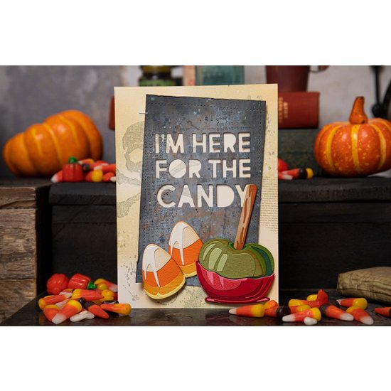 Tim Holtz Sizzix Tim Holtz Thinlits Die Set Bold Text Halloween 9 pcs