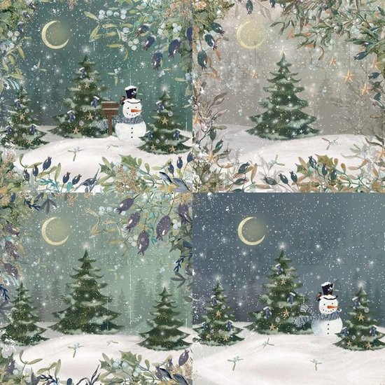 Crafter´s Companion Crafter's Companion Paper Pad Christmas 30x30cm. Vintage Snowman