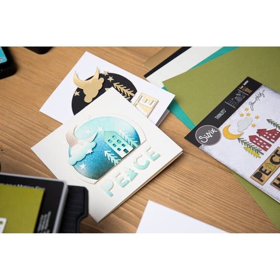 Sizzix Sizzix Thinlits Die Set Tim Holtz Christmas Cutouts 16 Dies. 666064