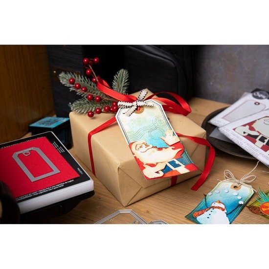 Sizzix Sizzix Thinlits Die Set Tim Holtz Retro Santa 6 Dies 666071