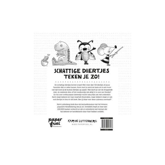 Paperfuel Illustration Paperfuel Boek Schattige diertjes teken je zo!