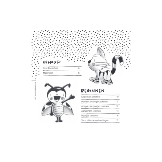 Paperfuel Illustration Paperfuel Boek Schattige diertjes teken je zo!