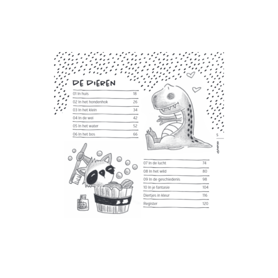 Paperfuel Illustration Paperfuel Boek Schattige diertjes teken je zo!