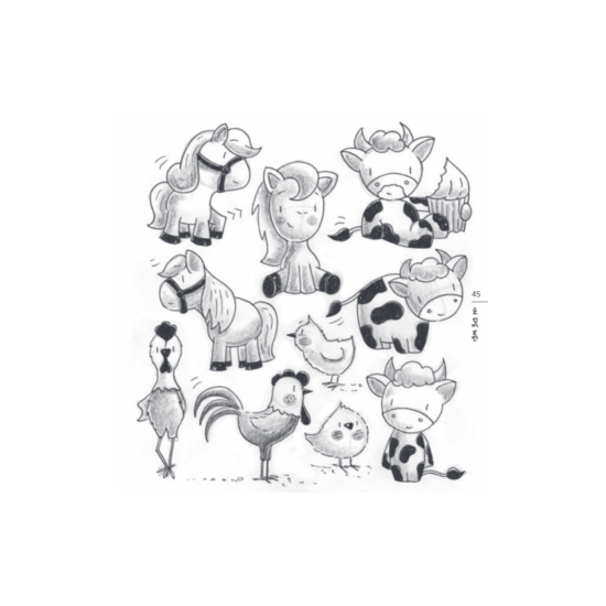 Paperfuel Illustration Paperfuel Boek Schattige diertjes teken je zo!