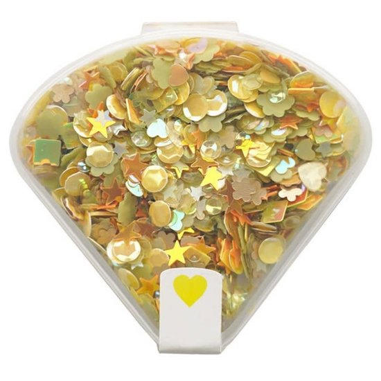 Nellie's Choice Nellie‘s Choice Sequins Pailletten mix assorti 20 gram Geel
