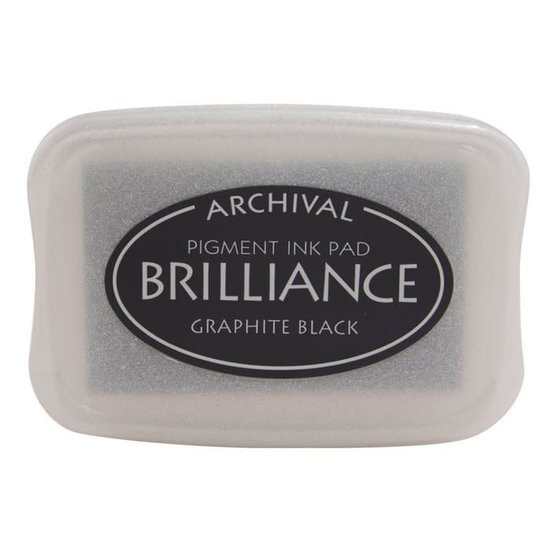 Tsukineko Archival Ink Pad Brilliance Graphite Black