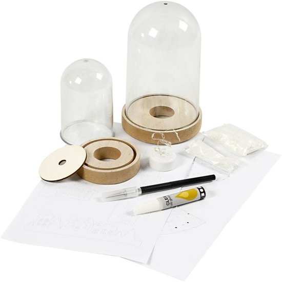 Easykit Knutselpakket Set 2 stolpen wintertafereel