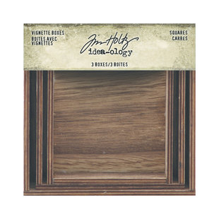 Tim Holtz Idea-Ology Vignette Box Squares 3 pcs.