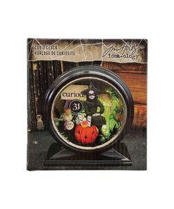 Tim Holtz Idea-Ology Curio Clock Black Halloween