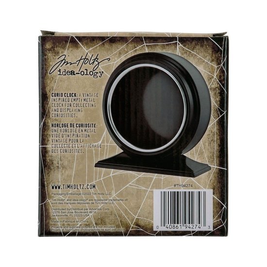 Tim Holtz Tim Holtz Idea-Ology Curio Clock Black Halloween