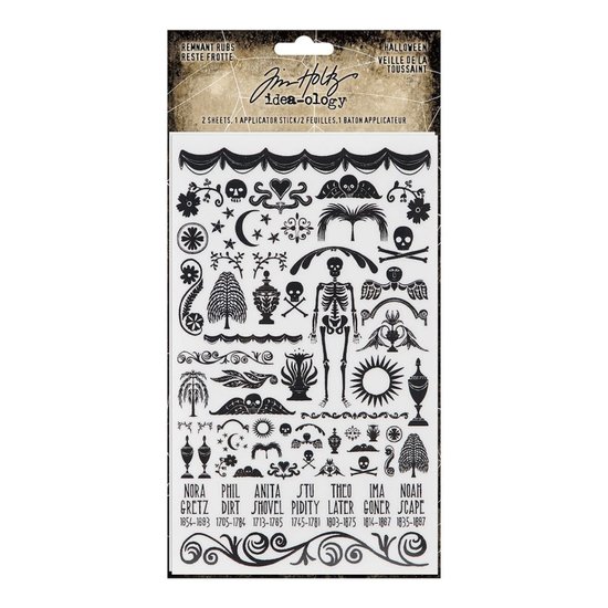Tim Holtz Tim Holtz Idea-Ology Remnant Rub-Ons Halloween