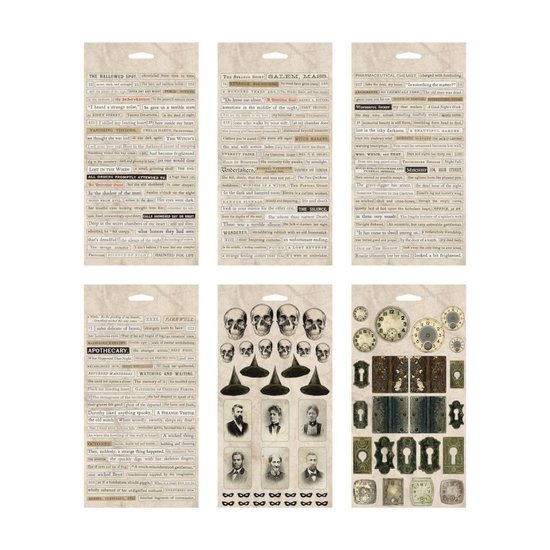 Tim Holtz Tim Holtz Idea-Ology Sticker book Halloween Curiosities 302 pc