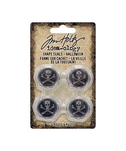 Tim Holtz Idea-Ology Shape seals Halloween 4 pcs.
