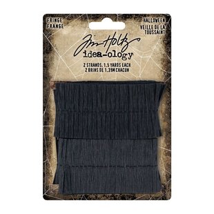 Tim Holtz Idea-Ology Halloween Fringe Black 2x1.39mtr.