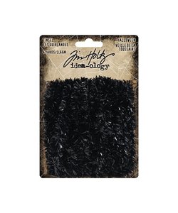 Tim Holtz Idea-Ology Halloween Tinsel Black 1x3.66 mtr.