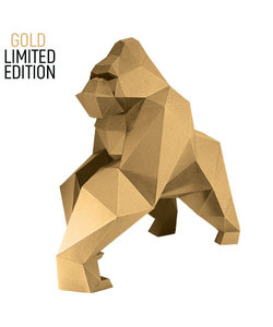 DIY Paper Model kit Gorilla Gold  Limited Edition  46x26x50 cm.