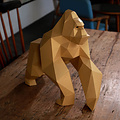 Papercraft world DIY Paper Model kit Gorilla Gold  Limited Edition  46x26x50 cm.