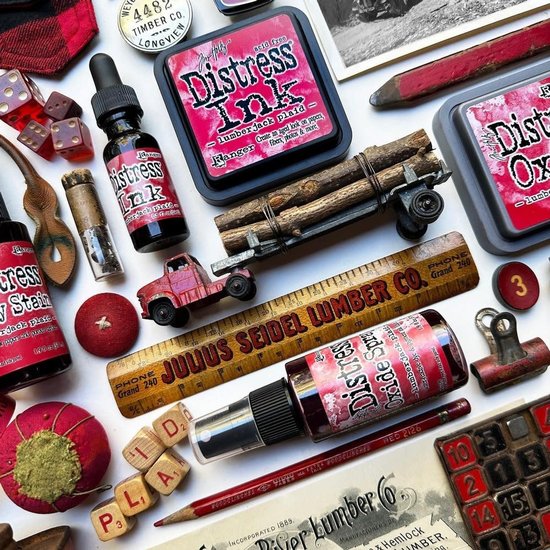 Tim Holtz Ranger Tim Holtz Distress Ink Re-Inker 14ml Lumberjack Plaid