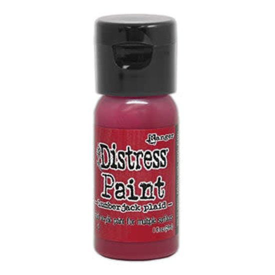 Tim Holtz Ranger Tim Holtz Distress Paint Flip Cap 29ml. Lumberjack Plaid