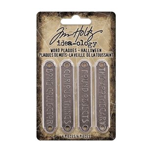 Tim Holtz Idea-Ology Word Plaques Halloween