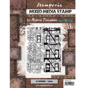 Stamperia Rubberen Stempel 20.5x15.5cm New York Building