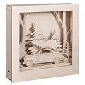 Rayher Houten bouwset 3D lijst Auto 25,5x26x6,6cm.