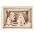 Rayher Houten bouwset mini 3D lijst nacht 11,5x8,5x3,2cm.