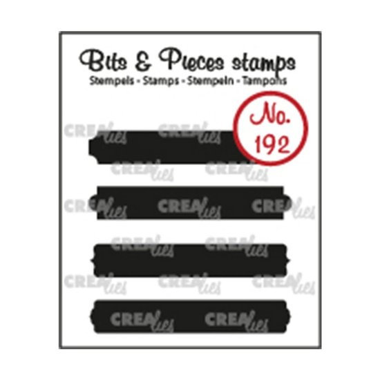 Crealies Crealies Bits & Pieces stempel Tekst strips B dicht