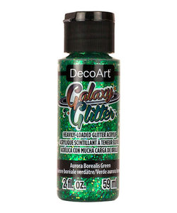 DecoArt Galaxy Glitter 59ml Aurora Borealis Green