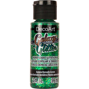 DecoArt Galaxy Glitter 59ml Aurora Borealis Green