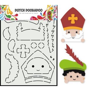 Dutch Doobadoo Card Art A5 Built up Gluur Sint & Piet