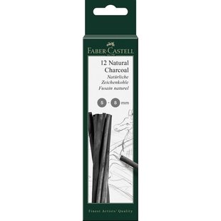 Faber-Castell Pitt Monochrome Houtskool  12 st. 5-8 mm