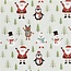 Creotime Cadeaupapier Kerst, Kerstman, Sneeuwman, Rendier 80 gr. 50cm x 5 mtr