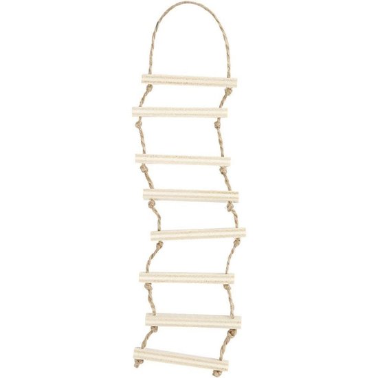 Creotime Houten Zolderluik en touwladder