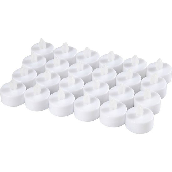 Creotime Waxinelichten 35x38mm 24 st. met aan-/uit knop