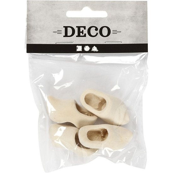 Creotime Houten Klompen 40mm. 2 paar